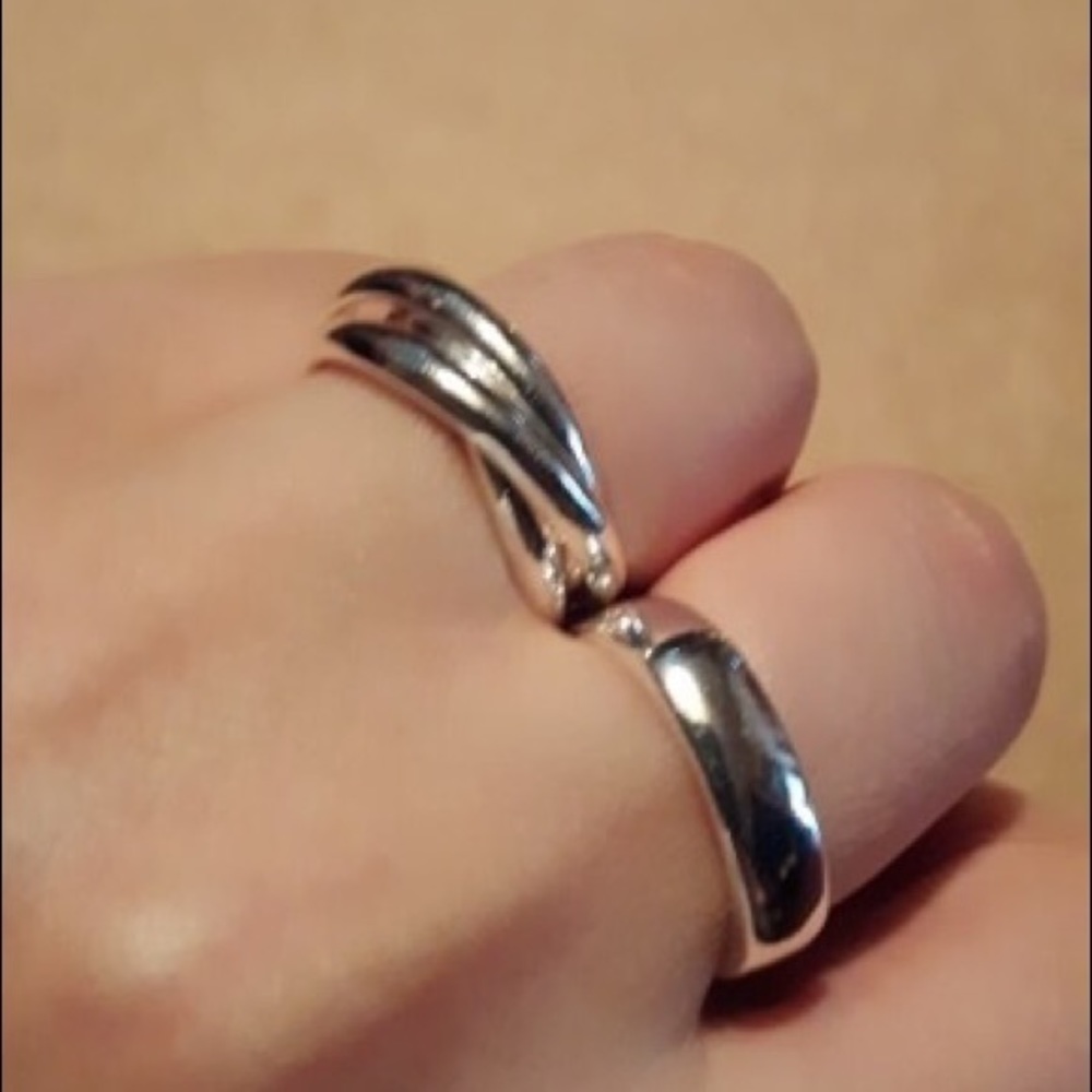 925 Sterling Silver Square Ring